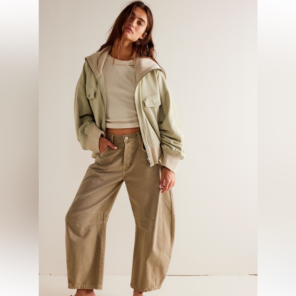 We the Free Good luck mid-rise barrel jeans